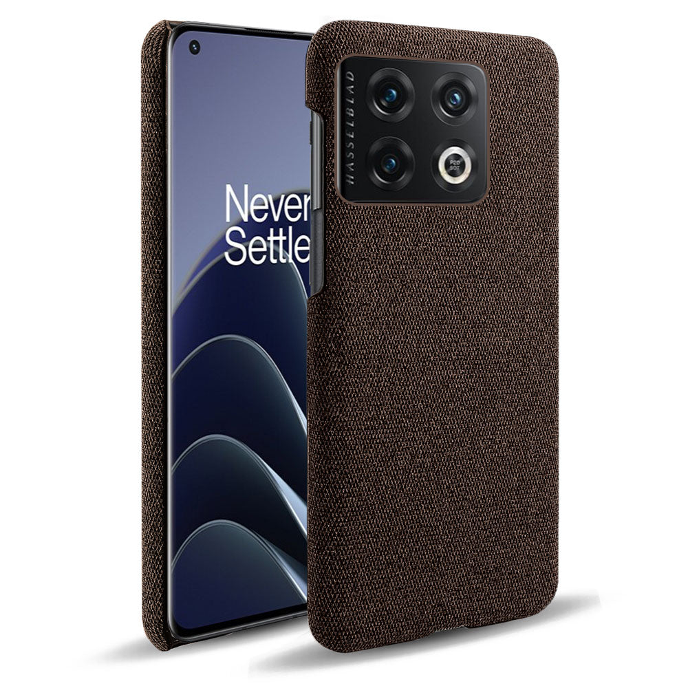 For OnePlus 10 Pro 5G Hard PC + Cloth Back Dual Protection Cover Cushion Anti-Scratch Shockproof Phone Case