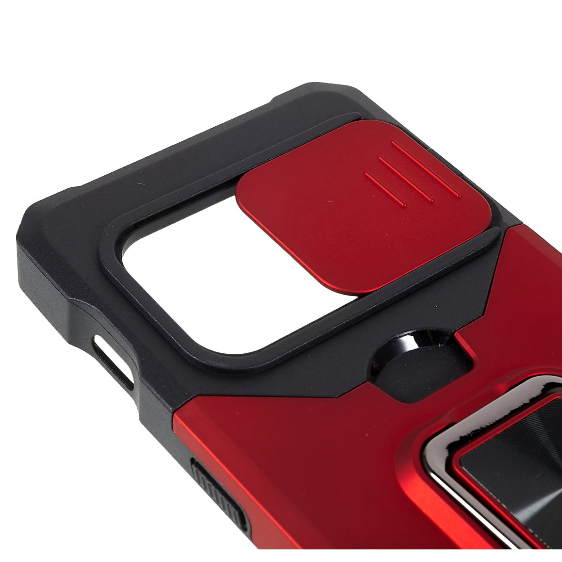 For OnePlus 10 Pro Wear-resistant PC + TPU Camera Slider Anti-drop Card Slot + Metal Kickstand Design Case