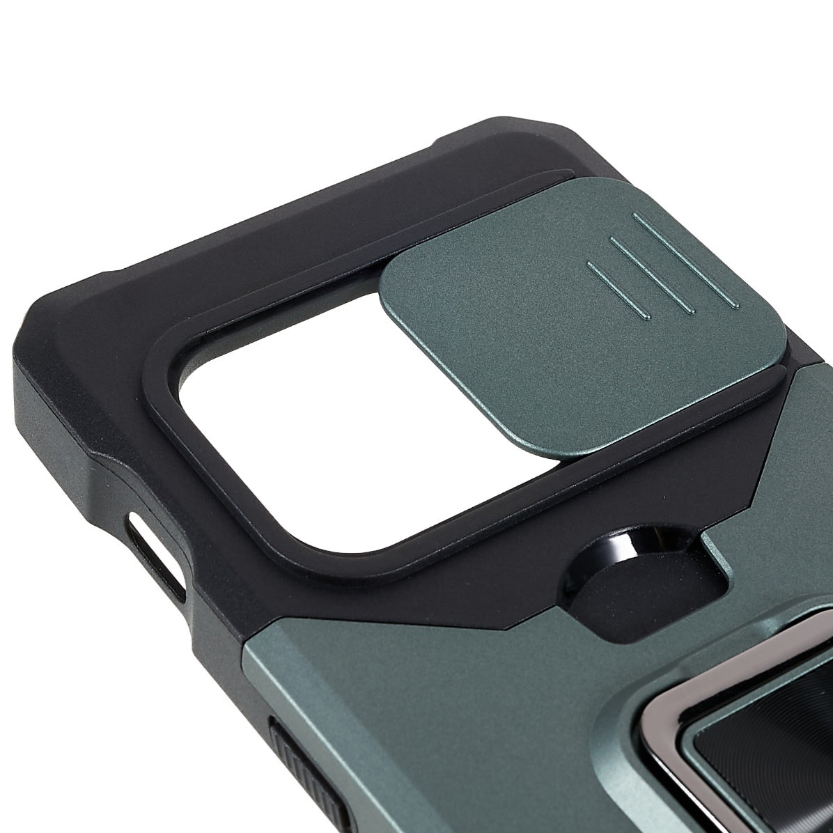 For OnePlus 10 Pro Wear-resistant PC + TPU Camera Slider Anti-drop Card Slot + Metal Kickstand Design Case