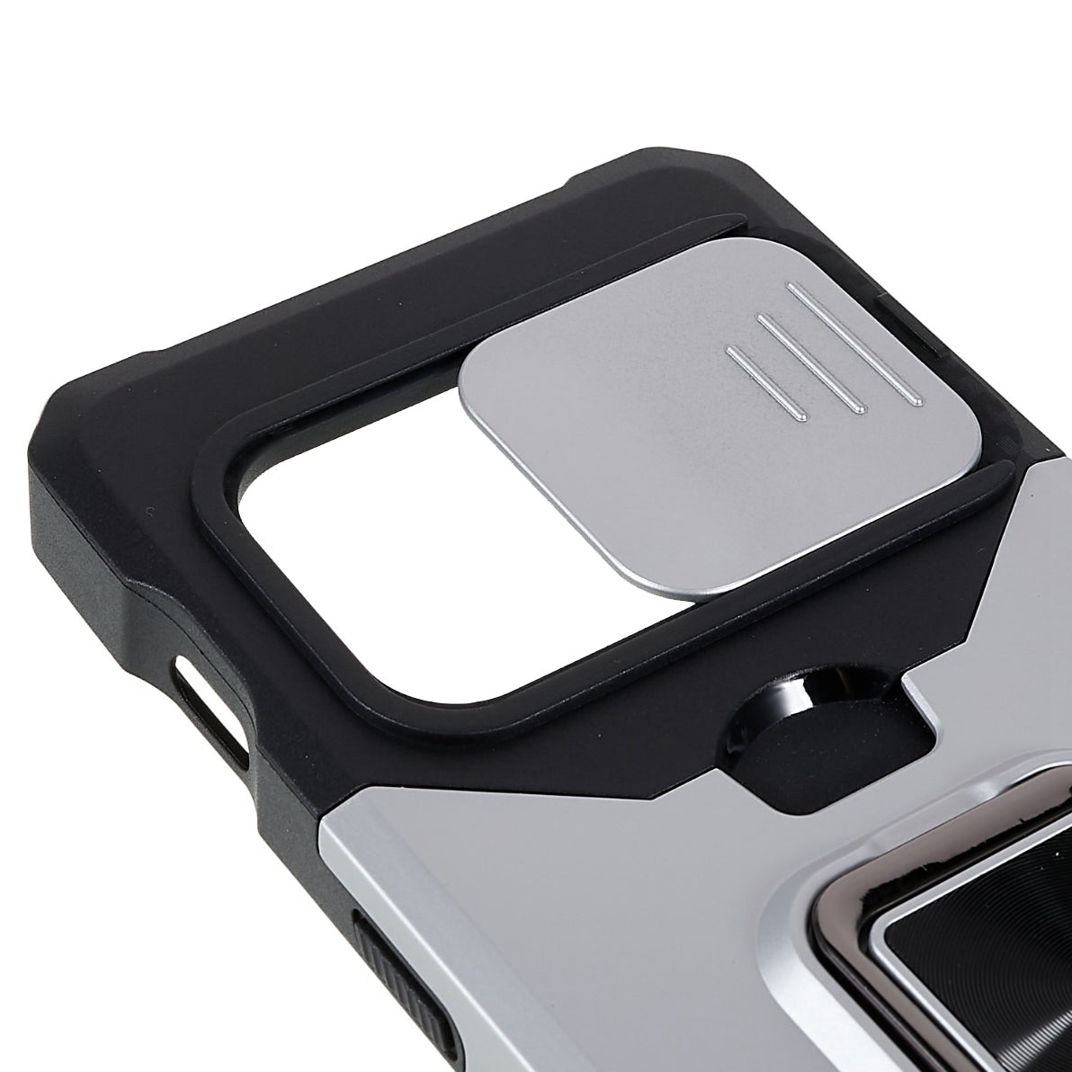 For OnePlus 10 Pro Wear-resistant PC + TPU Camera Slider Anti-drop Card Slot + Metal Kickstand Design Case