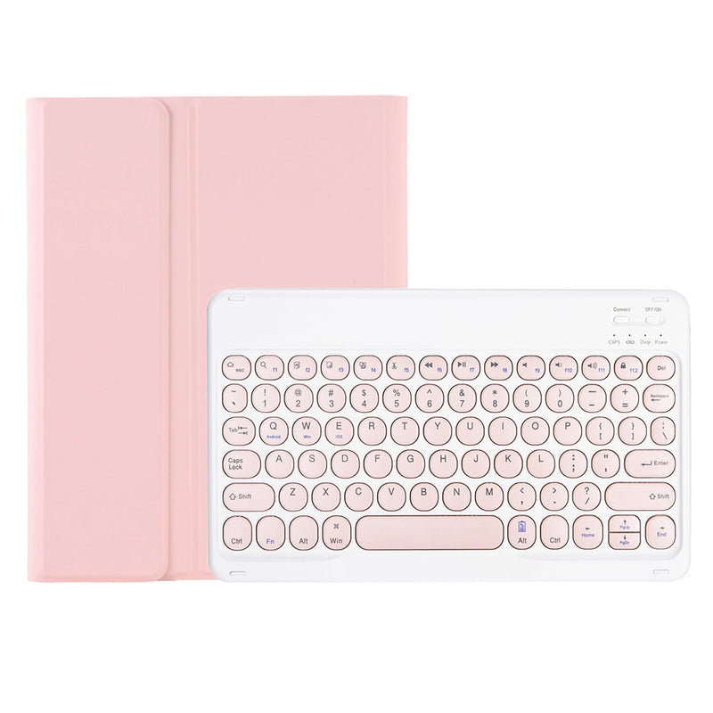 YA610B For Samsung Galaxy Tab S6 Lite (2022) 10.4 (P610/P615) Anti-Scratch Protective Case with Round Keys Bluetooth Keyboard Shockproof Stand Leather Cover