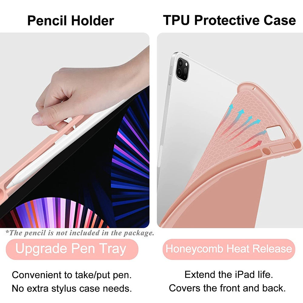 For iPad 9.7-inch (2017)/(2018)/Pro 9.7 inch (2016)/Air 2 Detachable X7 Bluetooth Keyboard Case with TouchPad Soft Leather Protective Case