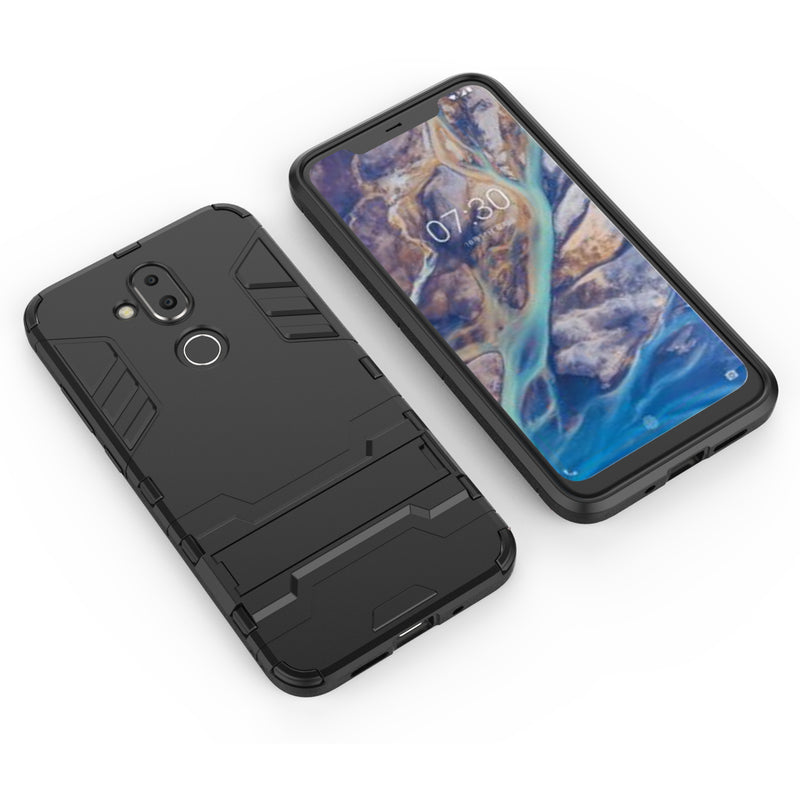 Cool Guard Plastic + TPU Hybrid Case with Kickstand for Nokia 8.1 / X7