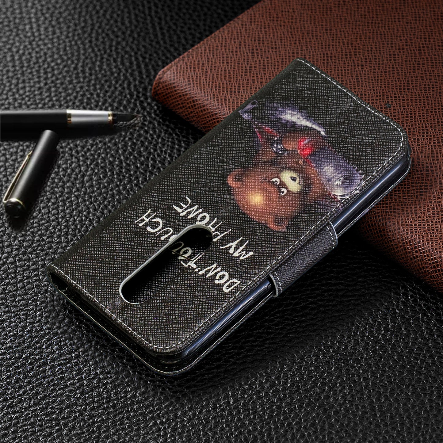 Pattern Printing PU Leather Wallet Stand Flip Cover for Nokia 4.2