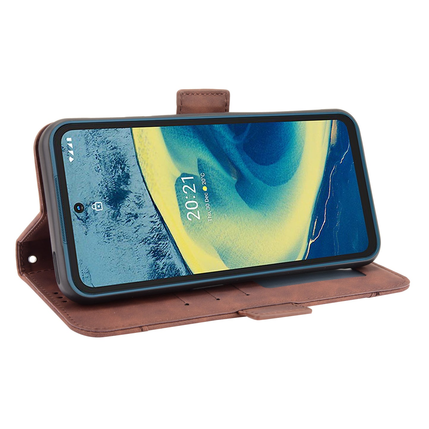 Full Protection Multi Card Holder Design Leather Phone Stand Case Cover Protector for Nokia XR20