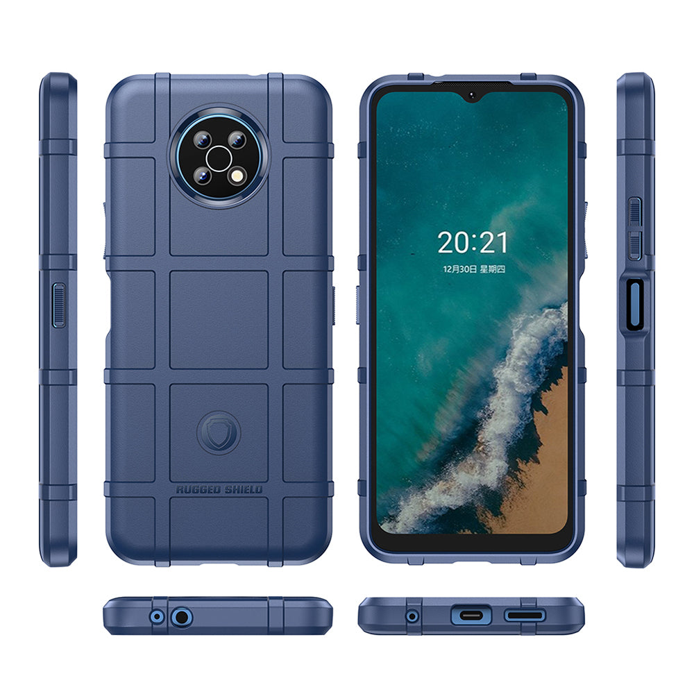 Drop Tested Rugged Square Grid Design Thickened Smooth TPU Protective Phone Cover for Nokia G50