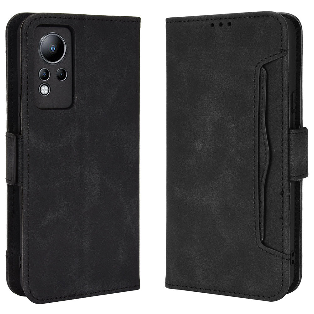 For Infinix Note 11 Multi-card Slots PU Leather + TPU Double Protection Stand Phone Case Shell with Wallet