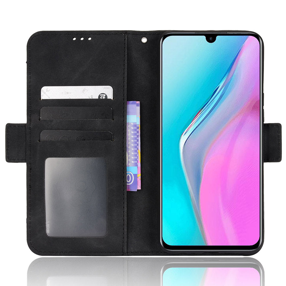 For Infinix Note 11 Multi-card Slots PU Leather + TPU Double Protection Stand Phone Case Shell with Wallet