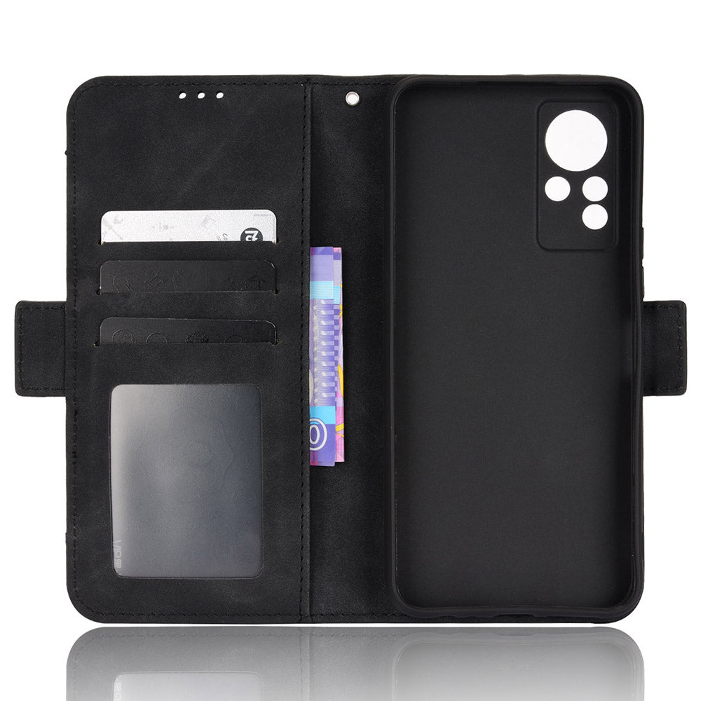 For Infinix Note 11 Multi-card Slots PU Leather + TPU Double Protection Stand Phone Case Shell with Wallet