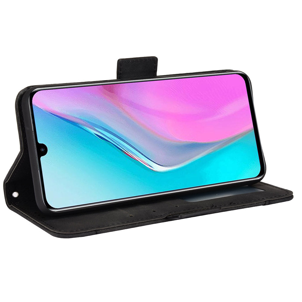 For Infinix Note 11 Multi-card Slots PU Leather + TPU Double Protection Stand Phone Case Shell with Wallet