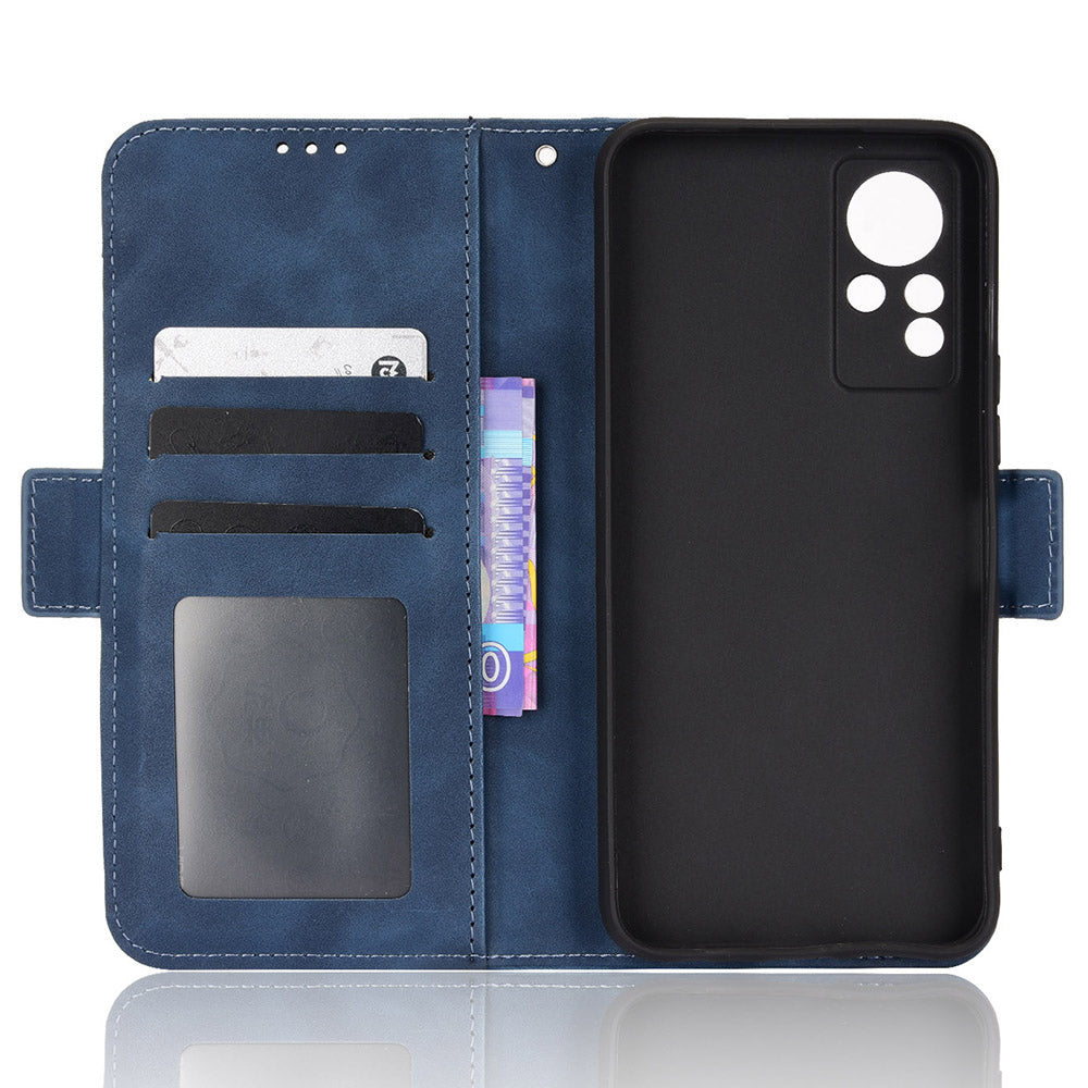 For Infinix Note 11 Multi-card Slots PU Leather + TPU Double Protection Stand Phone Case Shell with Wallet