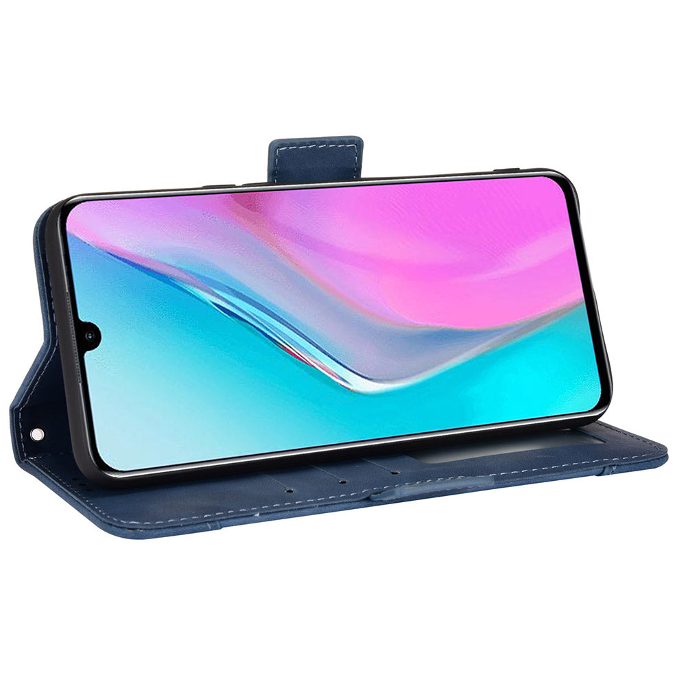 For Infinix Note 11 Multi-card Slots PU Leather + TPU Double Protection Stand Phone Case Shell with Wallet