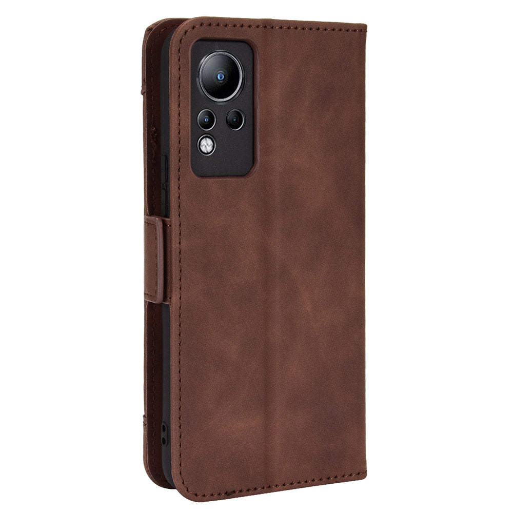 For Infinix Note 11 Multi-card Slots PU Leather + TPU Double Protection Stand Phone Case Shell with Wallet