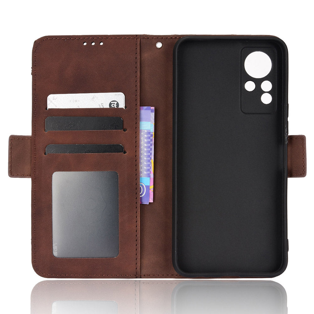 For Infinix Note 11 Multi-card Slots PU Leather + TPU Double Protection Stand Phone Case Shell with Wallet