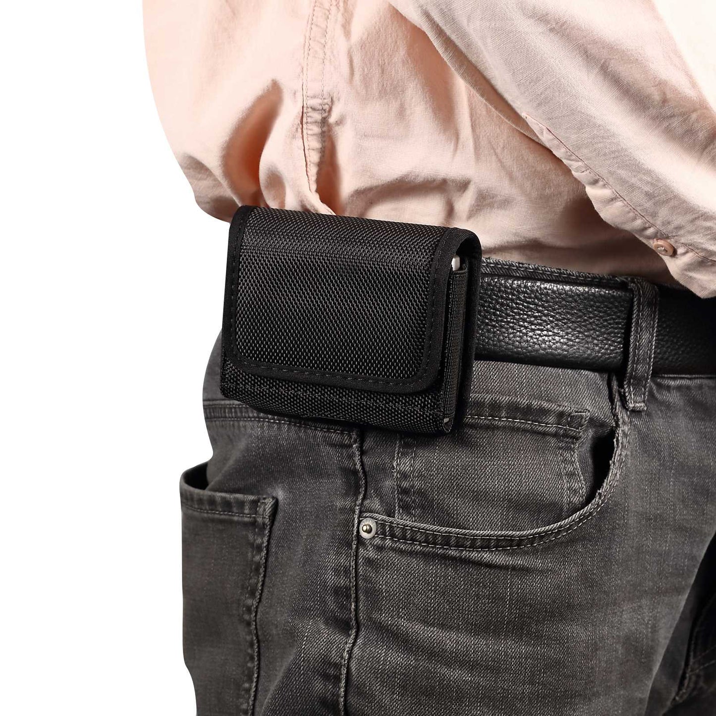 For Huawei P50 Pocket/Samsung Galaxy Z Flip3 5G/Z Flip 5G/Z Flip Oxford Cloth Folding Phone Bag Waist Belt Clip Cell Phone Case