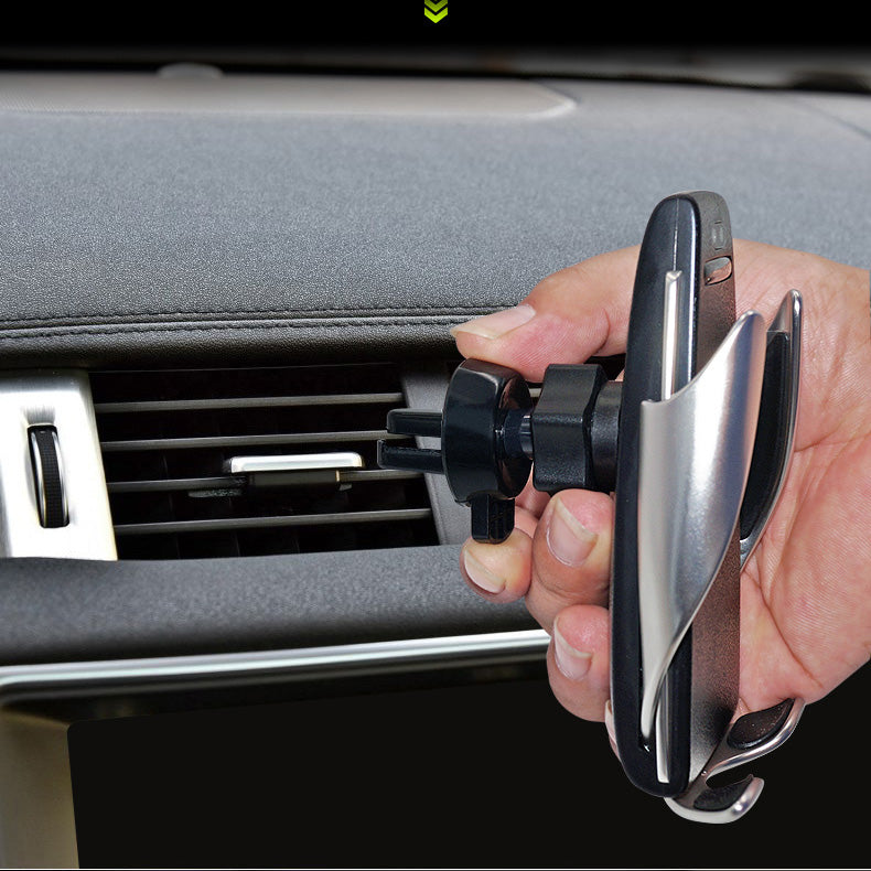 2-in-1 Intelligent Car Phone Mount Holder Air Vent Mounted Wireless Charger
