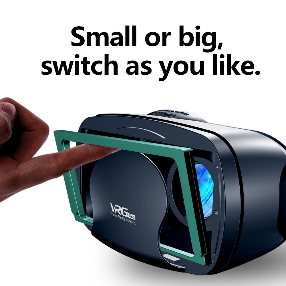 VRG Pro Plus 3D VR Headset Helmet Smart Virtual Reality Glasses for 5-7inch Smart Phone