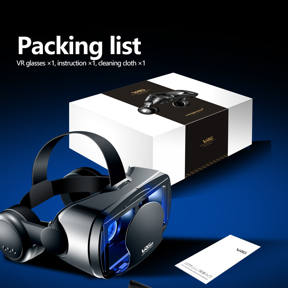 VRG Pro Plus 3D VR Headset Helmet Smart Virtual Reality Glasses for 5-7inch Smart Phone
