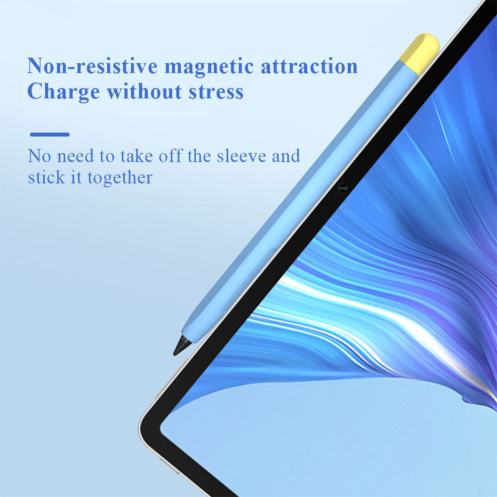 For Honor Magic-Pencil 2 Soft Liquid Silicone Sleeve Cover Pen Holder Protective Skin Case Non-Slip Smooth Grip Accessories with Pen Cap