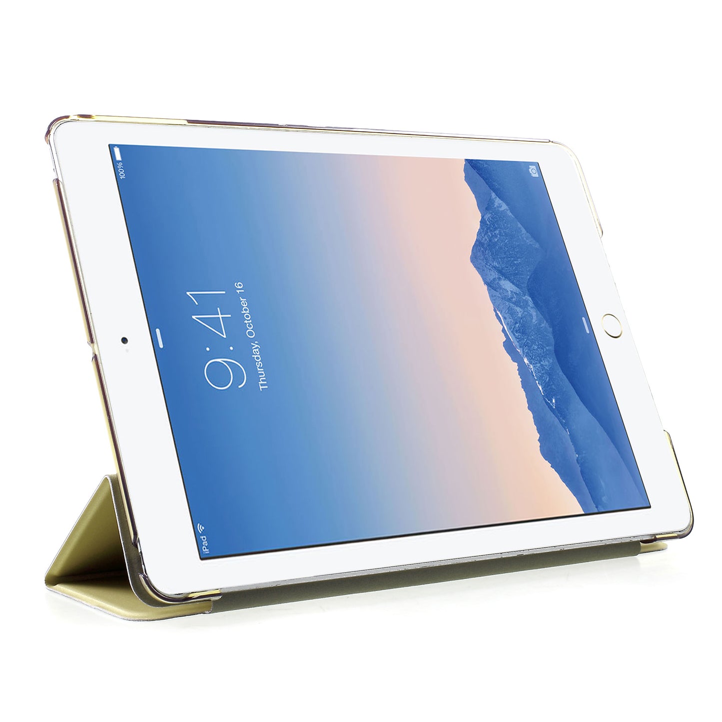 For iPad 9.7-inch (2018)/9.7-inch (2017)/Air 2/Air Tri-fold Stand Leather Cell Phone Casing