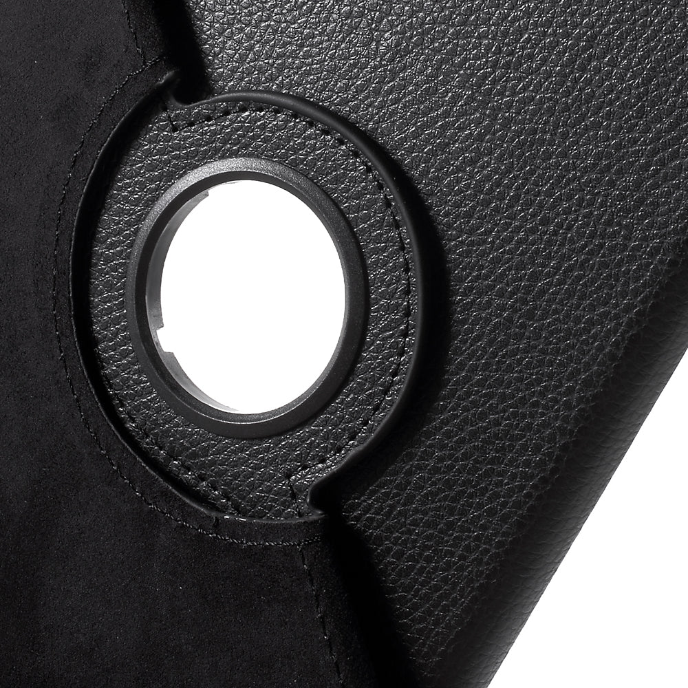 For iPad mini 4 Lychee 360-Rotation Leather Stand Case Cover