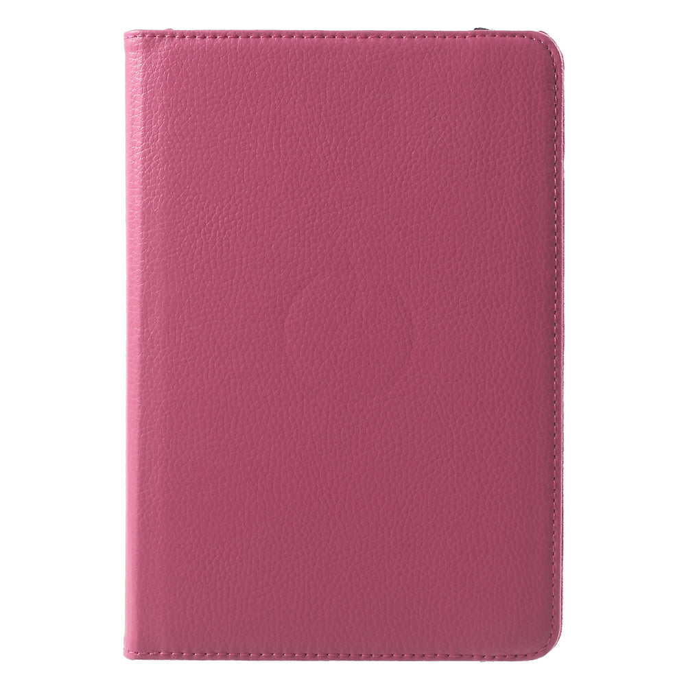 For iPad mini 4 Lychee 360-Rotation Leather Stand Case Cover