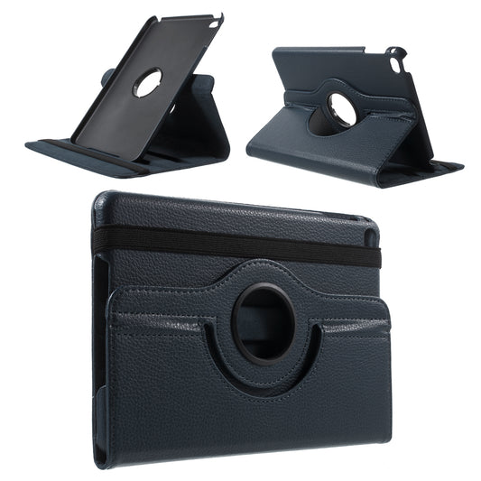 For iPad mini 4 Lychee 360-Rotation Leather Stand Case Cover