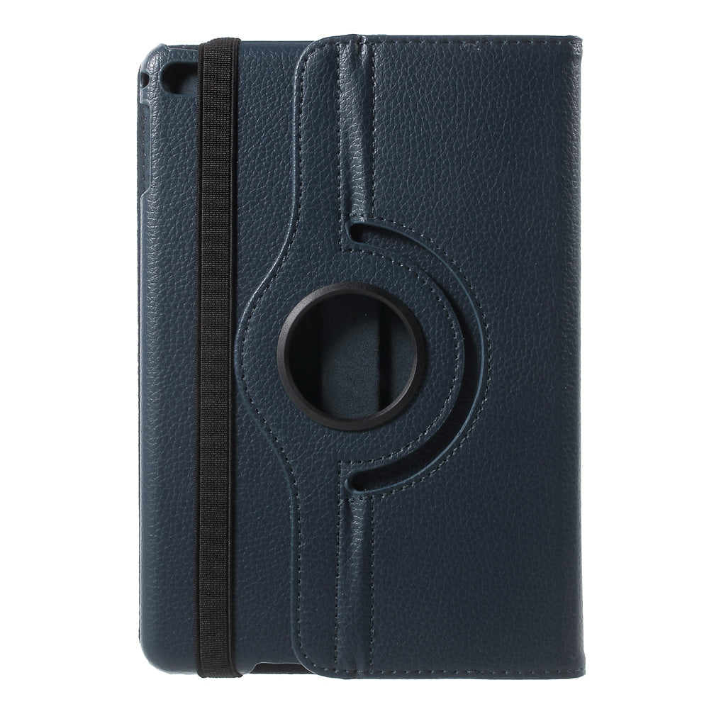 For iPad mini 4 Lychee 360-Rotation Leather Stand Case Cover