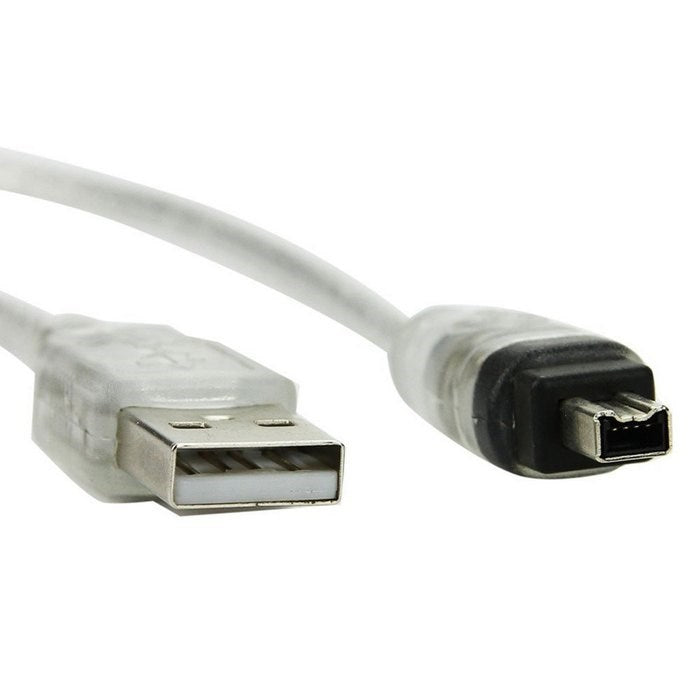 USB Male to Firewire IEEE 1394 4 Pin Male iLink Adapter Cord Cable for SONY DCR-TRV75E DV (FW-037)