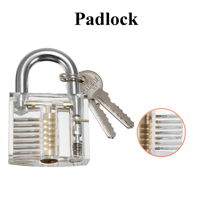 26 PCS Padlock Locksmith Training Initial Exercise Kit Lock Unlocking Tool