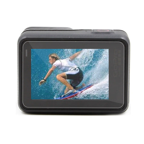 2Pcs Tempered Glass Screen Protectors + 2Pcs Camera Lens Covers for GoPro Hero6 Black / Hero 5 / Hero5 Black