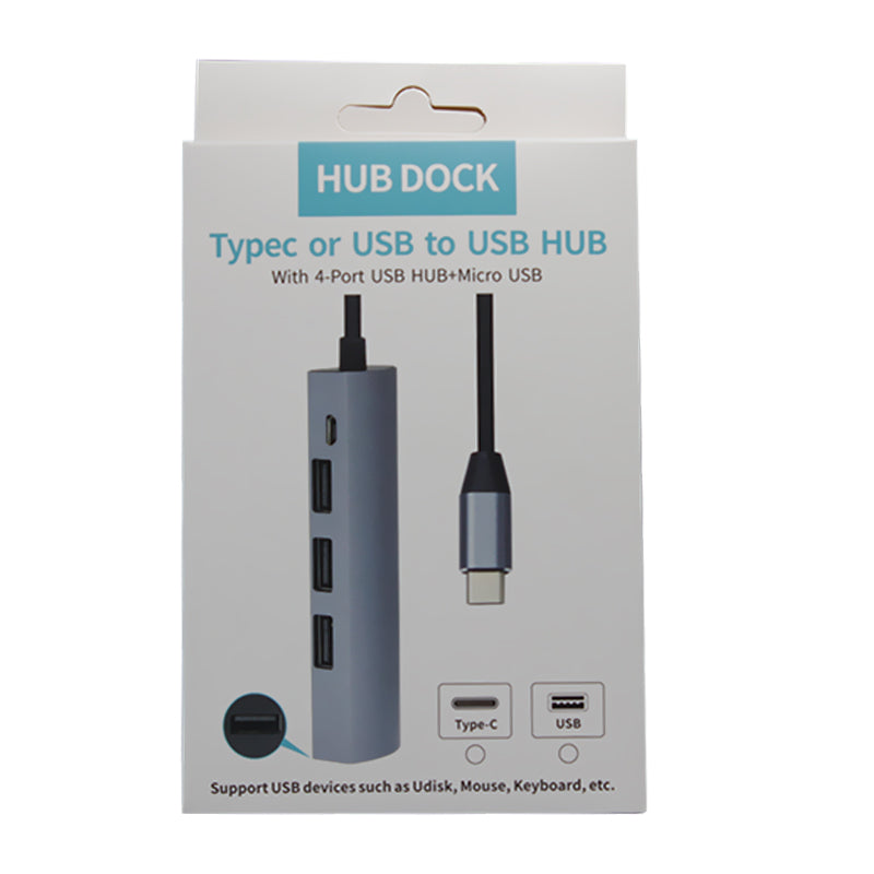 JW-331 USB-C Splitter Type-C 3.1 HUB Dock Adapter with 4-Port Type-C HUB USB 3.0