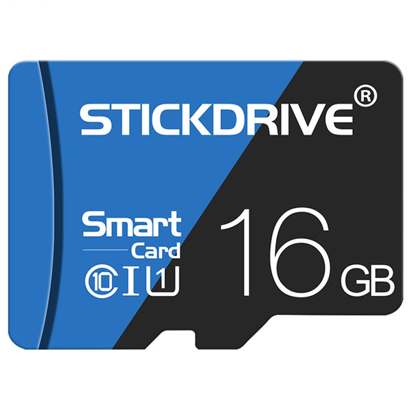 STICKDRIVE U1 16GB Micro SD Memory Card for Action Camera / Drone Class 10 TF Card with Card Adapter Support 48MB / s High-Speed - Blue