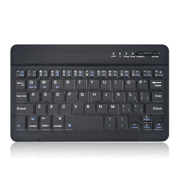 7-inch Bluetooth Wireless 59 Keys Keyboard Portable Ultra-thin Brushed Tablet Keyboard