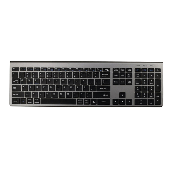 K010C 110 Keys Bluetooth Wireless Keyboard Portable Slim Keyboard Compatible with Mac, Windows