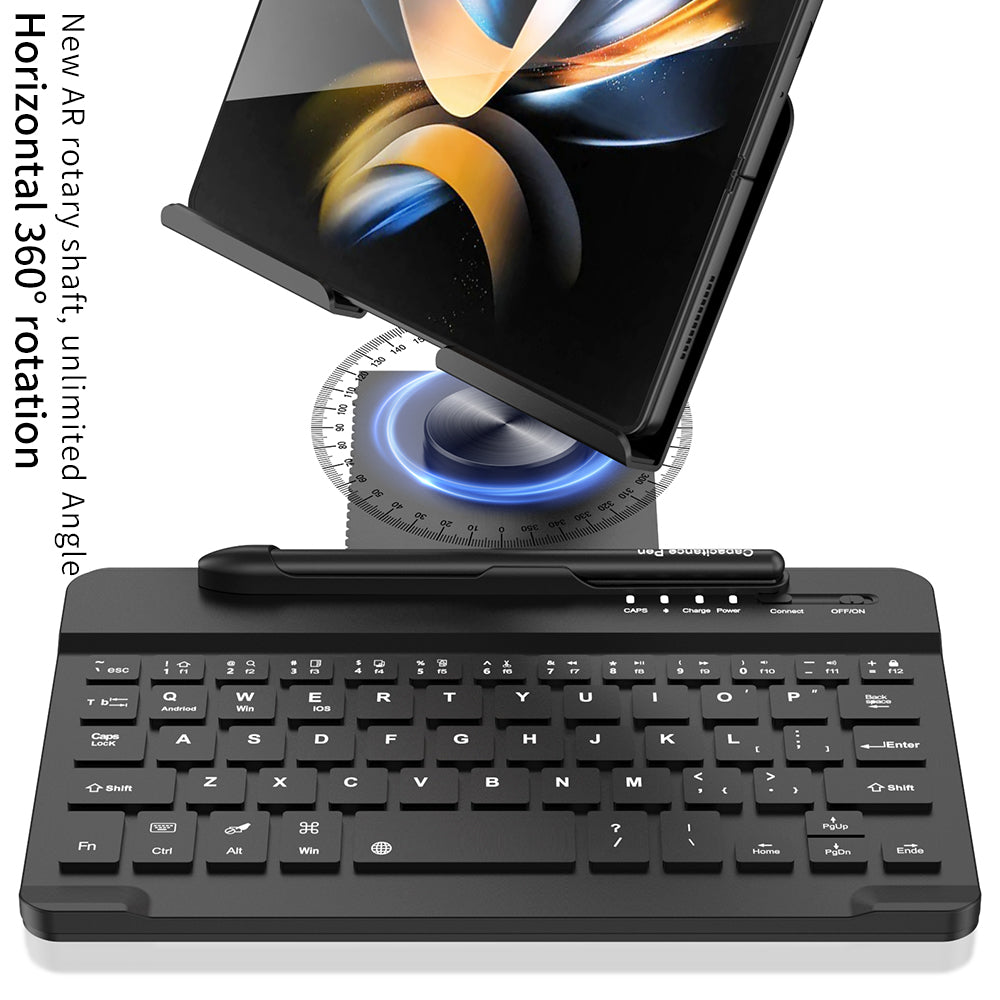 For Samsung Galaxy Z Fold4 5G / Fold3 5G / Fold2 5G / Fold 5G Keyboard Magnetic Folding Stand with Mouse Stylus Pen