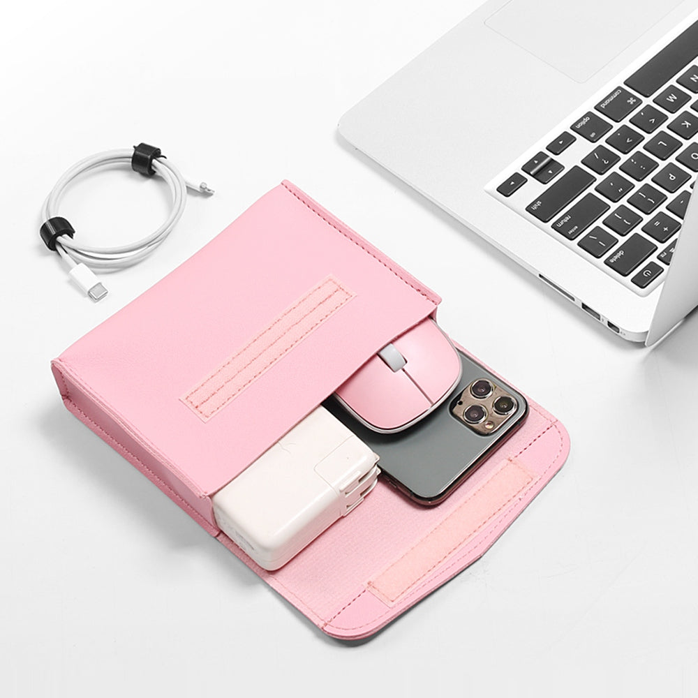 11-12 Inch Laptop Storage Bag for MacBook Anti-scratch PU Leather Notebook Computer Sleeve Mouse Pad