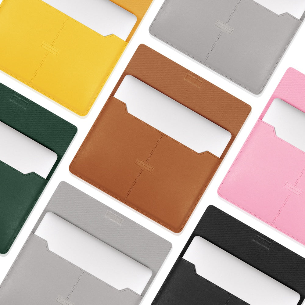 11-12 Inch Laptop Storage Bag for MacBook Anti-scratch PU Leather Notebook Computer Sleeve Mouse Pad