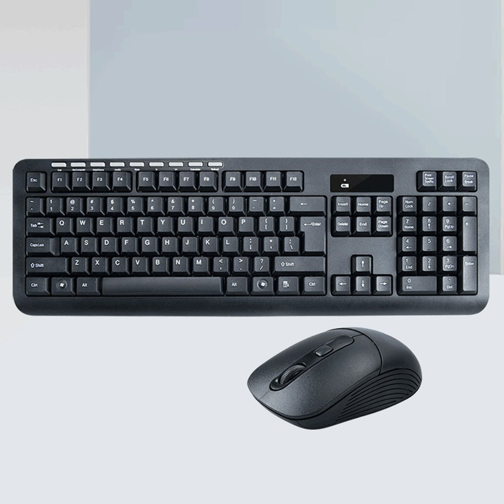 2.4G Bluetooth 113-Key Wireless Keyboard Home Office Mute Mouse for Laptop and Computer