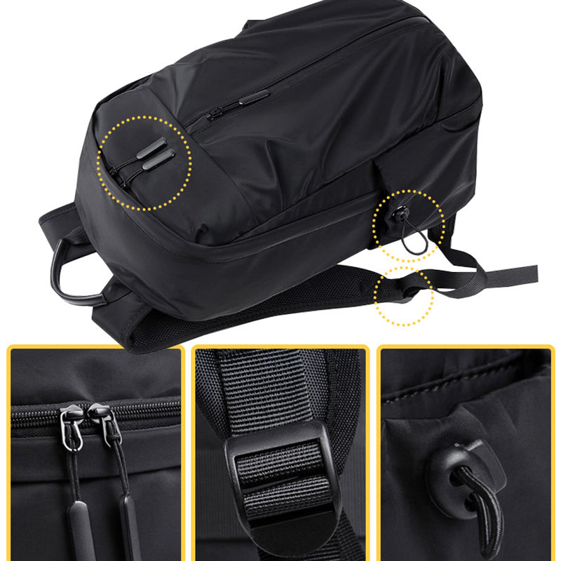 1025 Waterproof Large Laptop Backpack Business Travel Rucksack Shoulder Bag with Charging Port