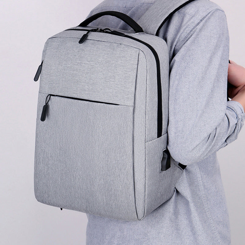 1101 Business Laptop Backpack Oxford Cloth Waterproof Rucksack with USB Charging Port for Travel School
