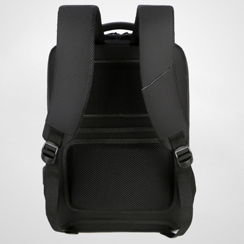 1106 Large Capacity Dual Layer Laptop Backpack Business Travel Shoulder Bag Rucksack with USB Charging Port