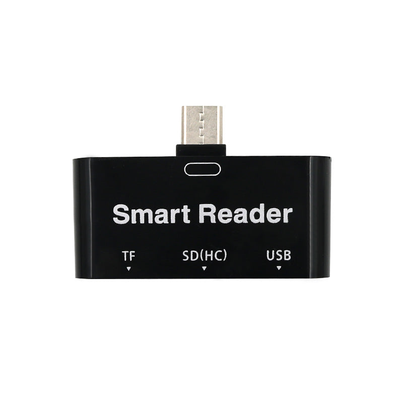 T532 3 in 1 Type-C Port USB3.0 SD TF Extender Card Reader Adapter Supports OTG Function for Phone