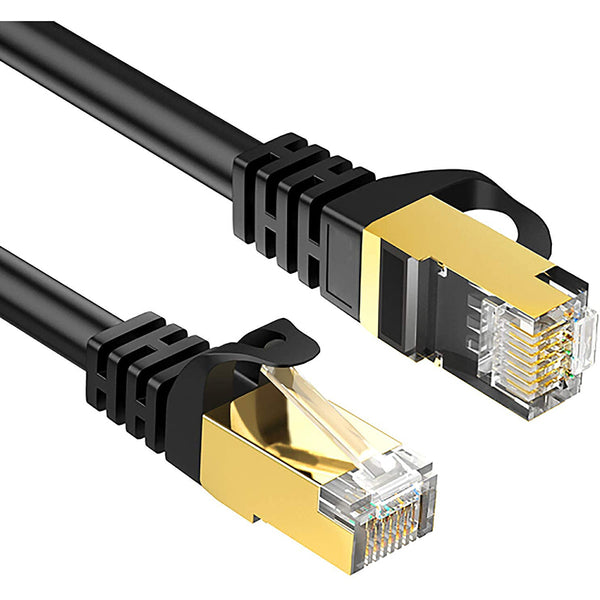 15m 26AWG 40Gbps Cat8 Network Wire Cat8 Ethernet Cable with Gold Plated RJ45 Connector