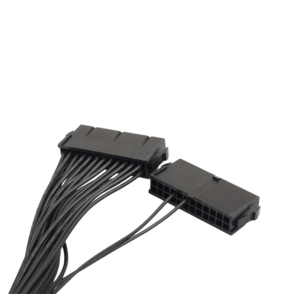 24Pin 30cm Dual Start Power Cord Dual Power Start Cable for Computer Connectors