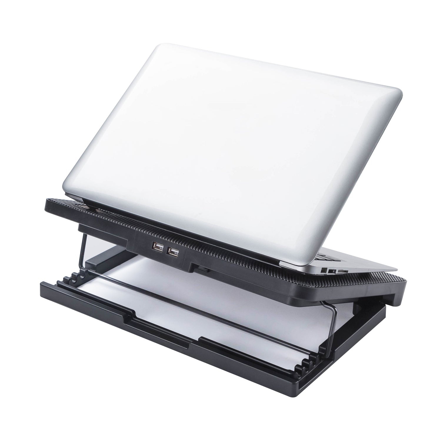 N99F1 Silent Slim Laptop Cooler Cooling Fan Desktop Notebook Cooling Pad with Adjustable Stand