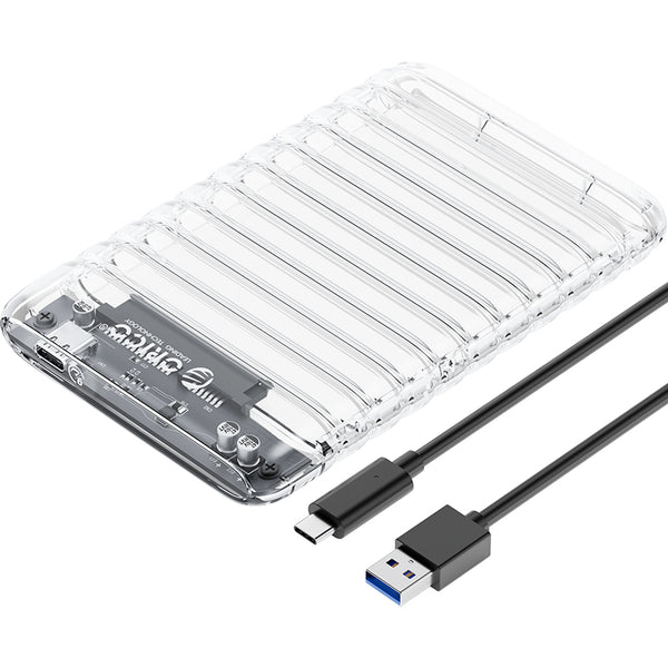 ORICO-2139C3 2.5&quot; USB3.0 External Storage HDD Enclosure Transparent 6Gbps High Speed HDD SSD Hard Drive Enclosure