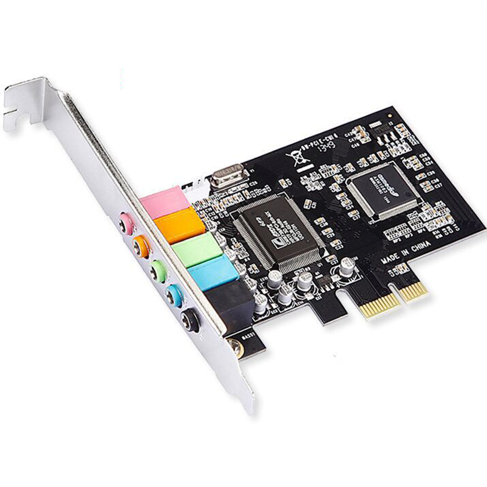 PCIe 5.1 Channels Sound Card CMI8738 Chip PCI Express Surround 3D Audio Card for Computer