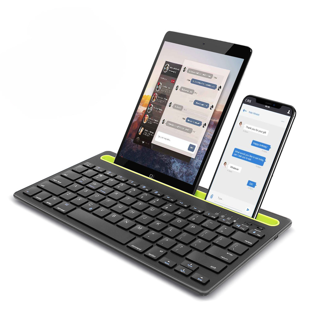 HM-04 Dual-Device Connection Bluetooth Keyboard for IOS Android Windows Phones/Tablets