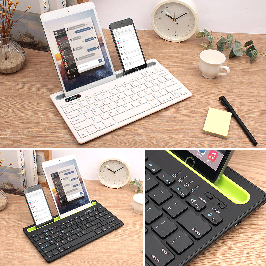 HM-04 Dual-Device Connection Bluetooth Keyboard for IOS Android Windows Phones/Tablets